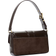 Michael Kors Colby Medium Crackled Leather and Suede Shoulder Bag - Chocolate