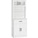 Homcom Freestanding Kitchen Pantry White Storage Cabinet 23.5x63.5"