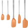 Tovolo Flex-Core Stainless Steel Handled Apricot Spatula 5pcs