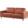 Beliani Modern Minimalist Brown Sofa 204cm 3-Sitzer