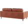 Beliani Modern Minimalist Brown Sofa 204cm 3-Sitzer