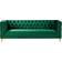 Willa Arlo Interiors Sickels Green Sofa 90" 3 Seater