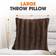 Cheer Collection Faux Fur Complete Decoration Pillows Brown