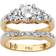 PalmBeach Bridal Ring Set - Gold/Transparent