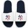 Islide Youth Americana Slide Sandals - White/Navy