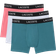 Lacoste Men's Stretch Cotton Boxer Briefs 3-pack - Light Blue/Blue/Pink