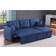 Ebern Designs Navaeh Blue Sofa 81.5" 3 Seater