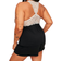 Adore Me Chesney Pajama Camisole & Short Set Plus Size - Black