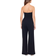 Betsy & Adam Tasha Long Strapless Tuxedo Jumpsuit - Black