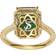 Suzy Levian Halo Ring - Gold/Green/Transparent