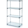 Nexel 24366SZ Gray/Chrome Shelving System 36x63"