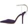 Jimmy Choo Saeda 100 Satin - Cassis/Crystal