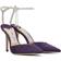 Jimmy Choo Saeda 100 Satin - Cassis/Crystal