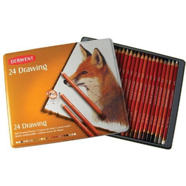 DERWENT - DRAWING PENCIL - TIN OF 24