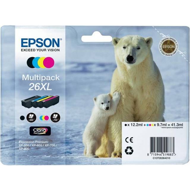 Epson Multipack T2636 26XL Compatible (C13T26364010) - Vente cartouche  imprimante Epson Multipack T2636 26XL Compatible