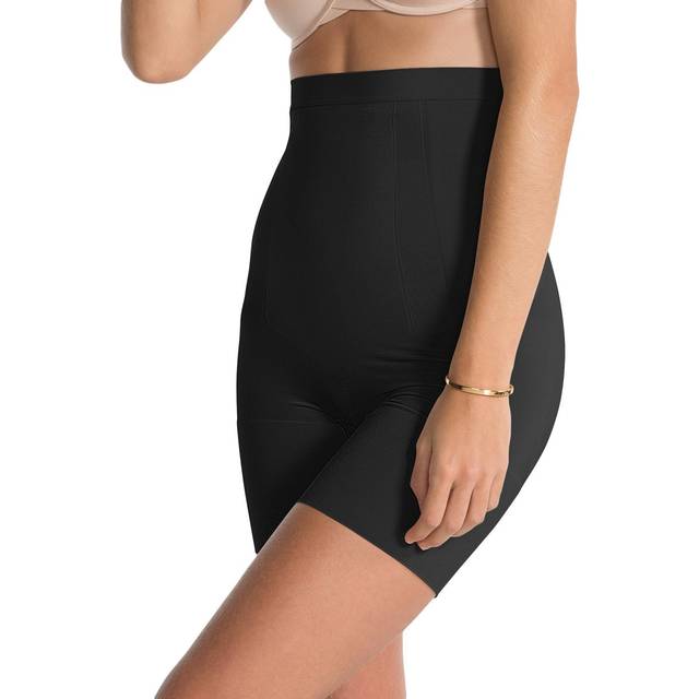 Spanx OnCore High-Waisted Mid-Thigh Short - Black • Price »