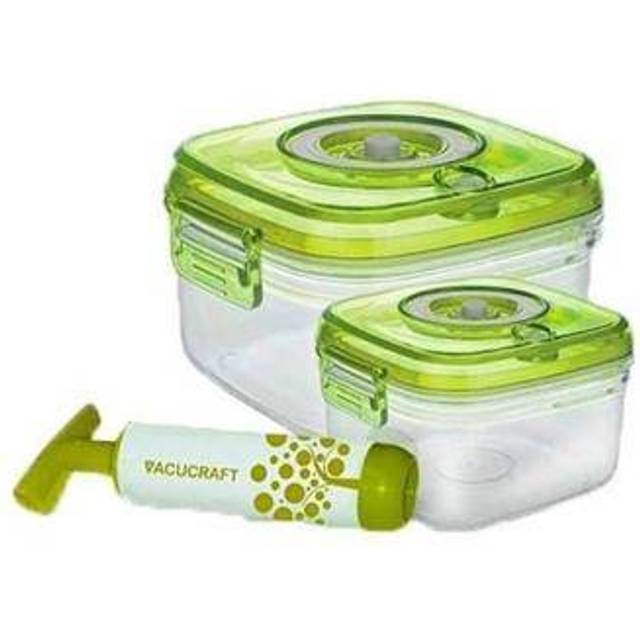 Vacucraft 3 Piece Food Storage Container Set