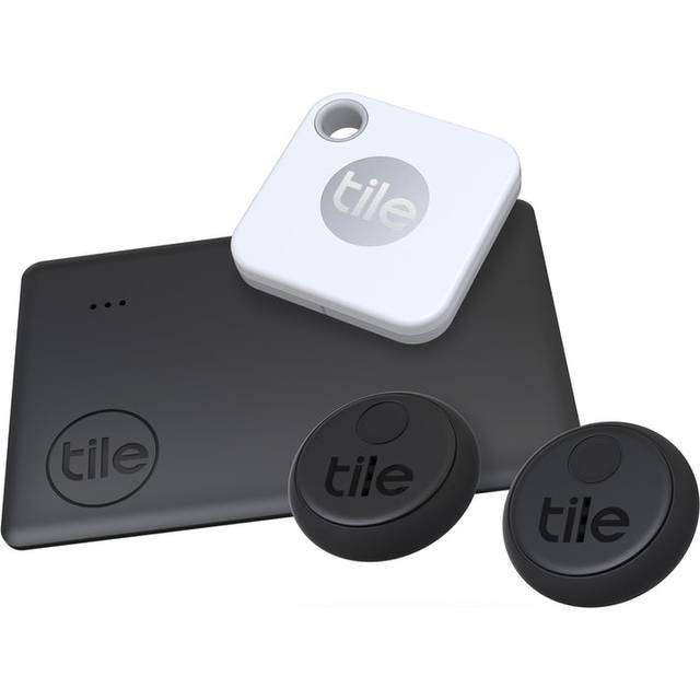 Tile Sticker (2020) 4-pack - Small, Adhesive Bluetooth Tracker, Item  Locator and Finder for Remotes, Headphones, Gadgets and More