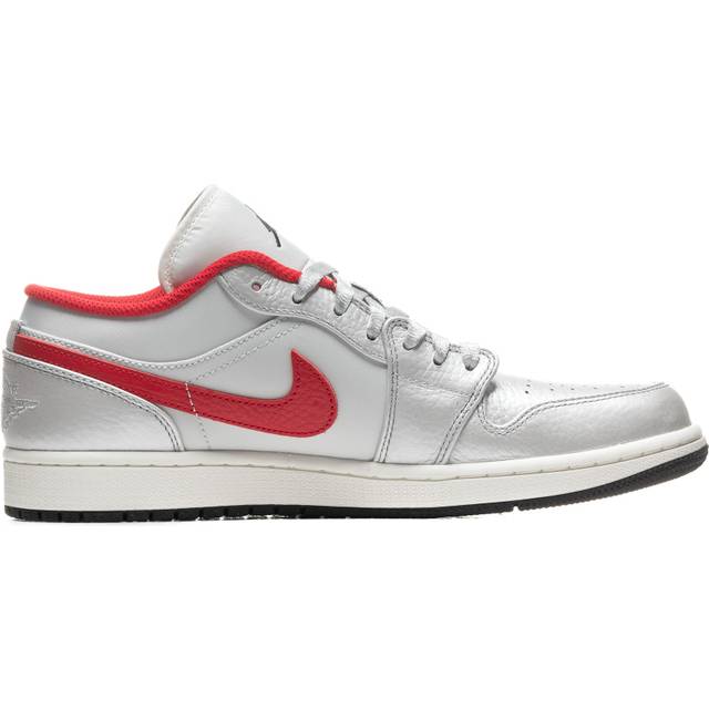 Nike Air Jordan 1 Low Premium M - Metallic Silver/Sail/Black/University Red  • Price »