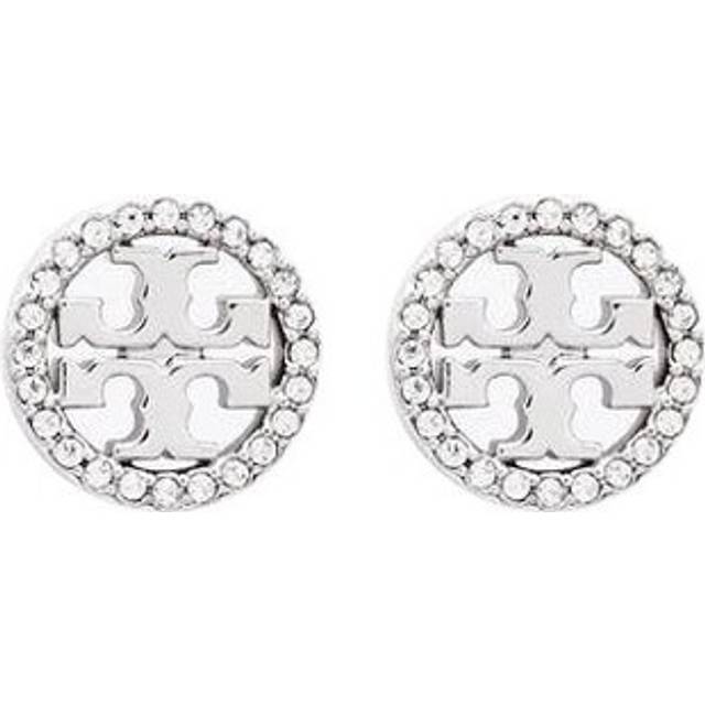 Women's Round Crystal Stud Earring - A New Day™ Silver : Target