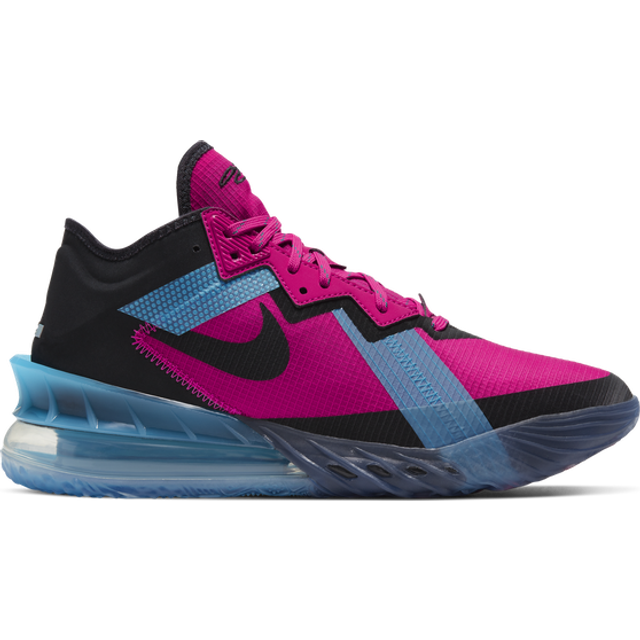 Nike LeBron 18 Low Neon Nights - Fireberry/Light Blue Fury/Pure