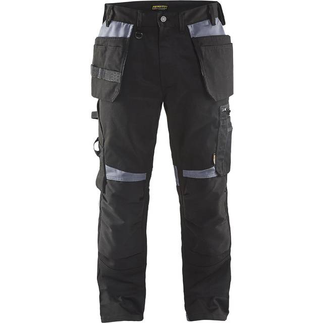 Blaklader 1590 Craftsman Work Trousers with Holster Pockets (Navy/Black)  (32R) : Amazon.co.uk: Fashion