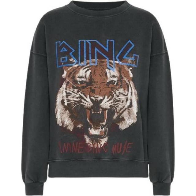 Anine Bing Tiger Sweatshirt Black Find prices