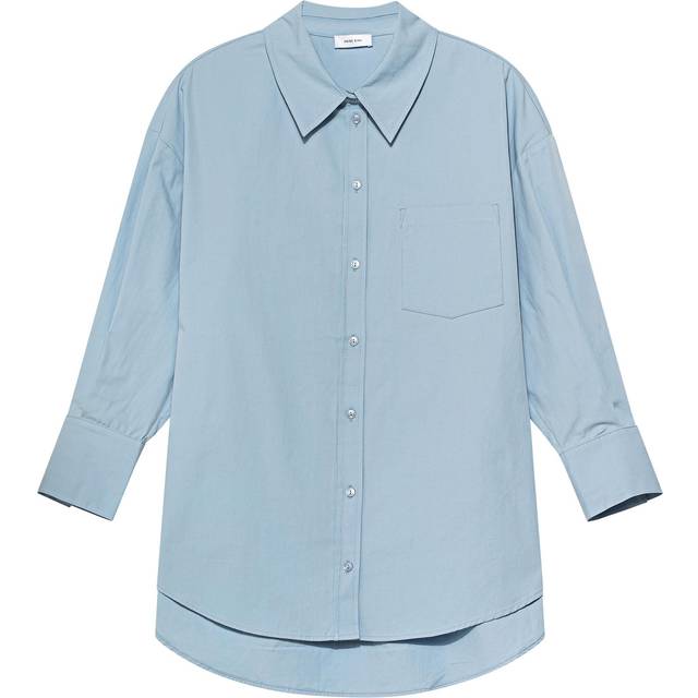 Anine Bing Mika Shirt Blue See the best prices