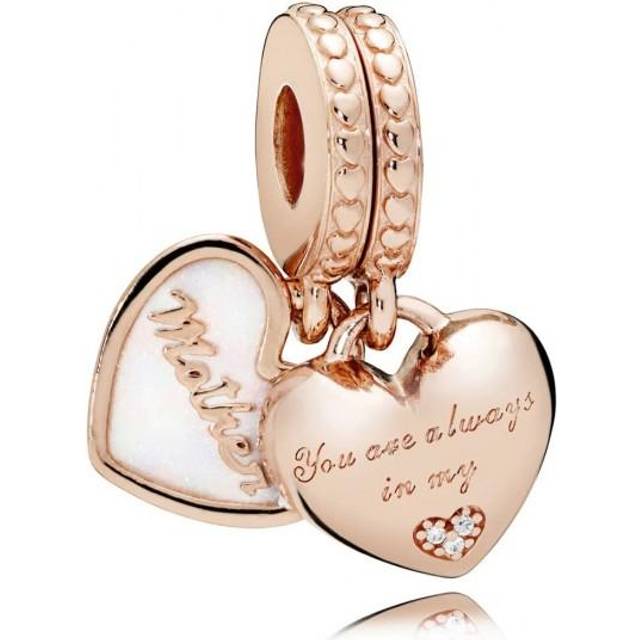 Pandora You're Always in My Heart Split Dangle Charm - Rose Gold