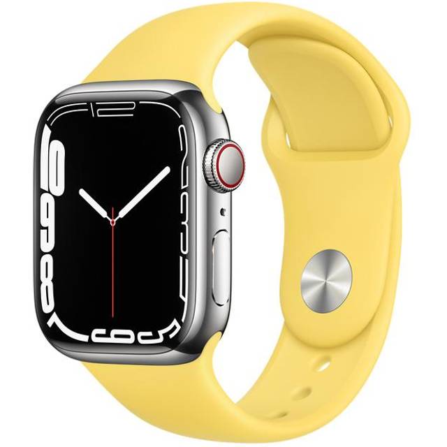 Apple Watch Series 7 Cellular 41mm Stainless Steel Case with Sport Band •  Price »