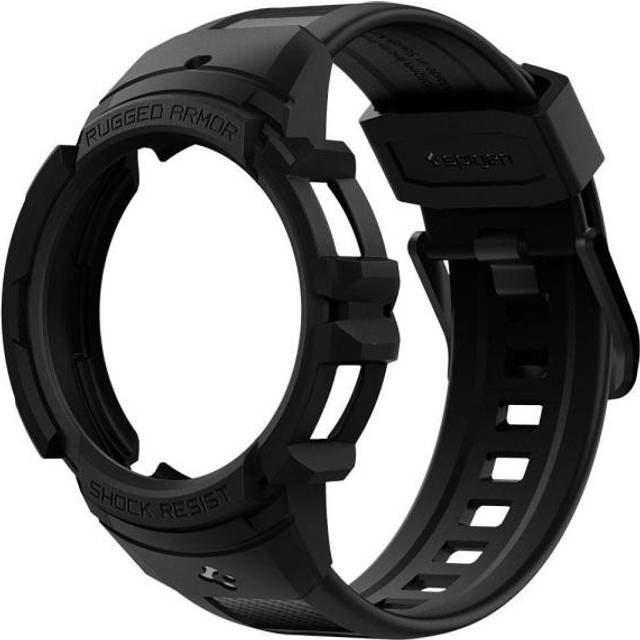 SPIGEN Galaxy Watch 6 40mm Case, Genuine Rugged Armor Pro Band Cover for  Samsung - Black