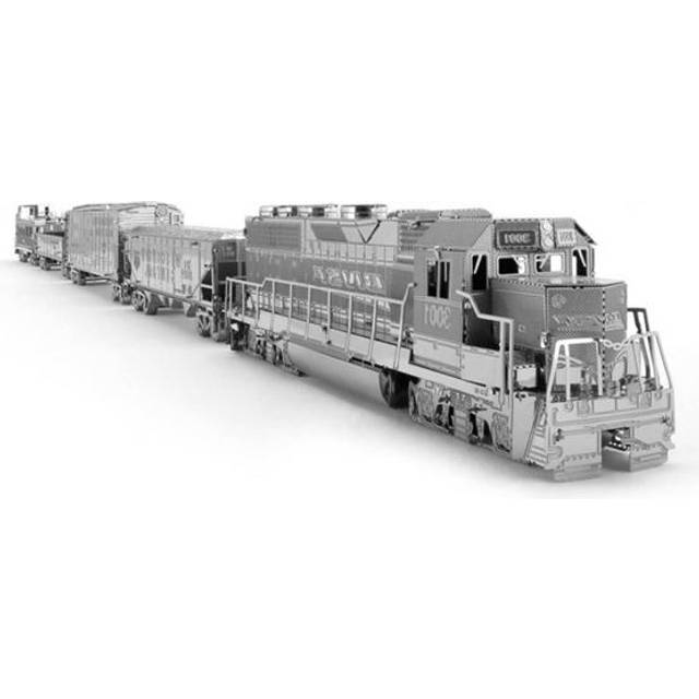 Fascinations Metal Earth Freight Train Box Gift Set 3D Metal Model Kit With Tool  Kit Included - Metal Earth Freight Train Box Gift Set 3D Metal Model Kit  With Tool Kit Included .