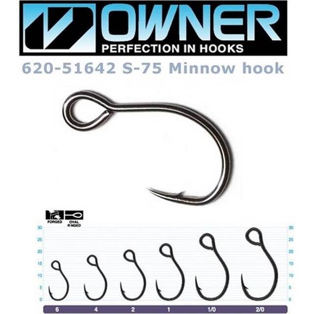 Owner S-75 Single Lure Hook 1/0