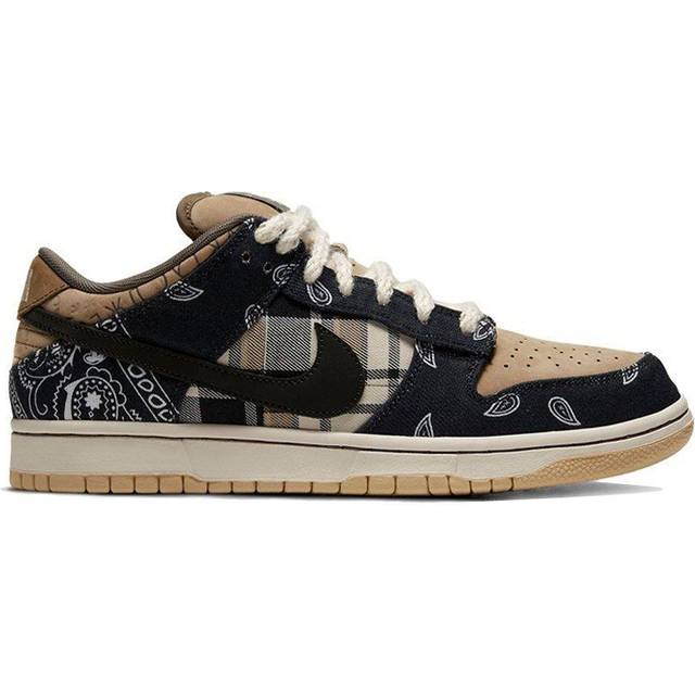 Nike Travis Scott x Dunk Low Premium QS SB Cactus Jack M -  Black/Black-Parachute Beige-Petra Brown • Price »