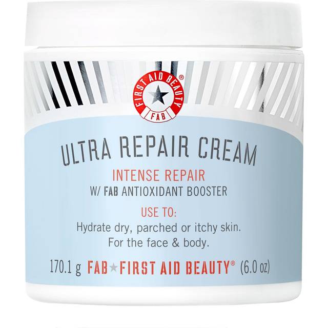 First Aid Beauty Ultra Repair Cream Intense Hydration Moisturizer for Face  and Body – Rich Whipped Texture Strengthens Skin Barrier + Instantly