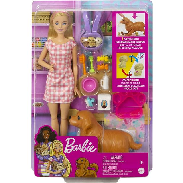 Mattel Barbie with Newborn Puppies HCK75 • Price »
