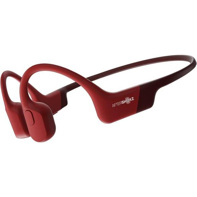 Unisex, Shokz OpenRun Wireless Headphones - Solar Red