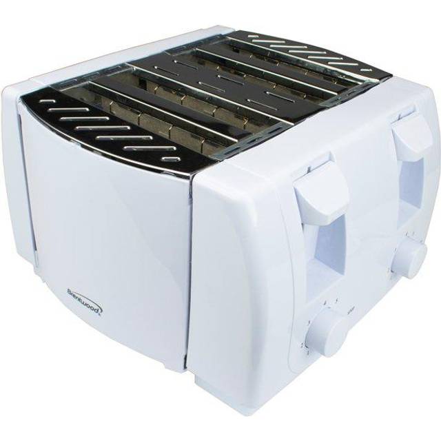  Continental Electric CE-TT011 Electric Toaster, 2 Slice, White:  Home & Kitchen