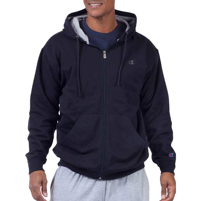 Champion Powerblend Fleece Full Zip C Logo Hoodie Navy Price