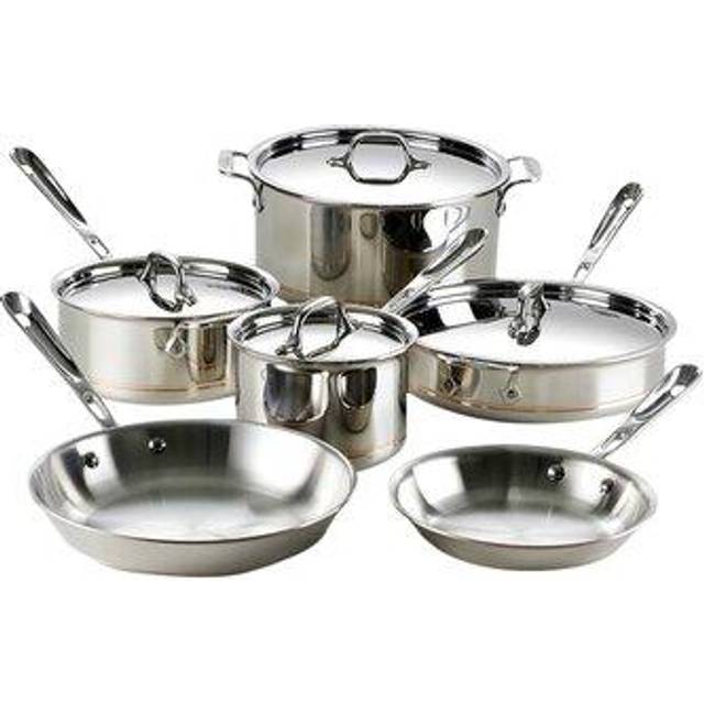 All-Clad Copper Core 14-Piece Stainless Steel Cookware Set