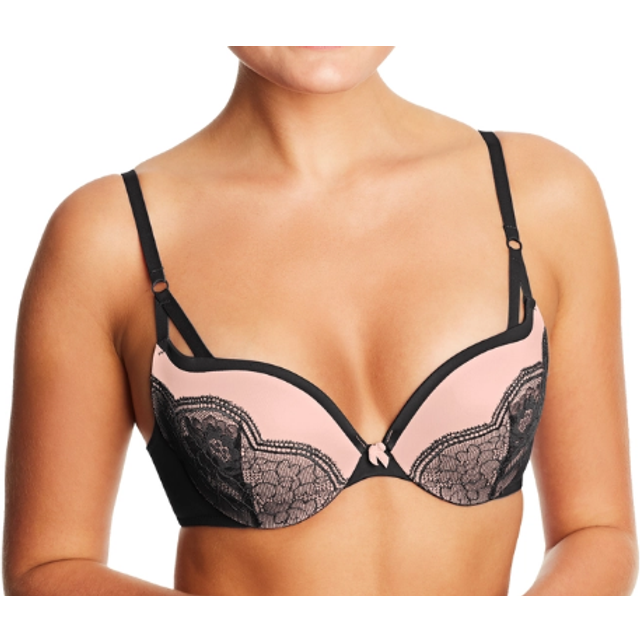 Maidenform Love the Lift Push Up & In Lace Plunge Underwire Bra DM9900 -  Macy's