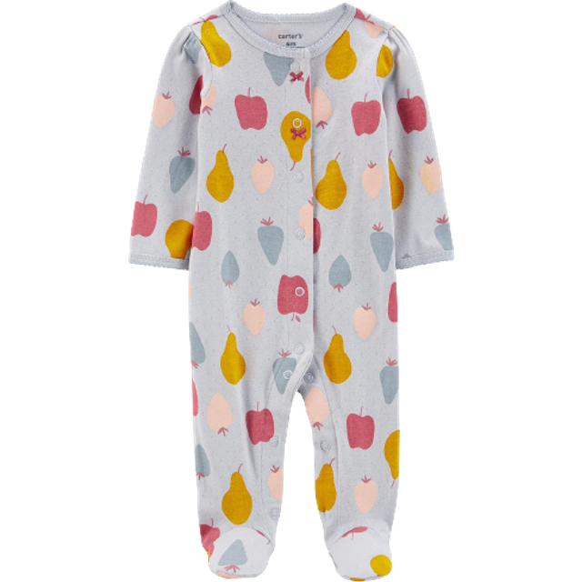 Carter's Baby Girls' Pink Print Snap-Up Sleep & Play Pajamas