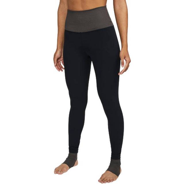 Nike Yoga Dri-FIT Luxe 7/8 High-Rise Colour-Block Leggings Women -  Black/Medium Ash/Particle Grey • Price »