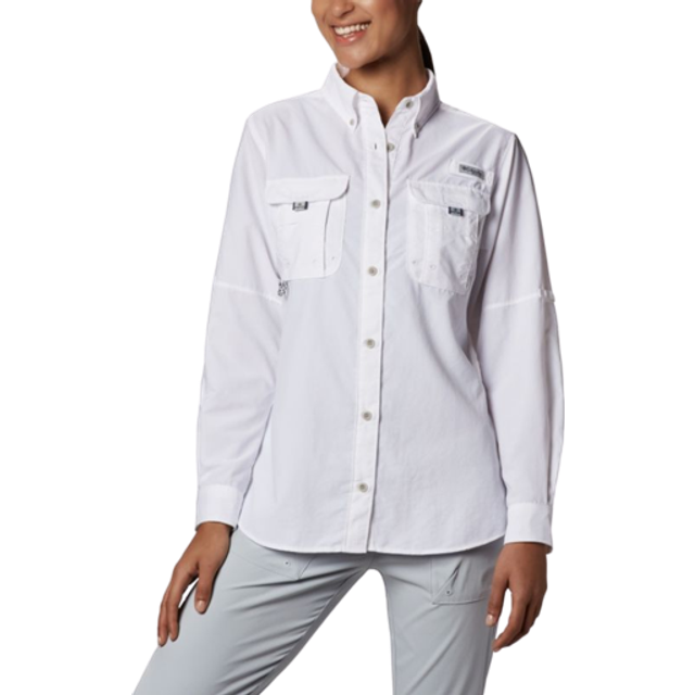 Columbia Women's PFG Bahama Long Sleeve Shirt - White • Price »