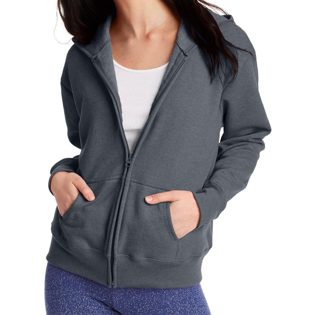 Hanes ComfortSoft EcoSmart Women's Fleece Full-Zip Hoodie