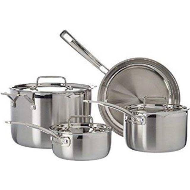 Cuisinart MultiClad Pro Cookware Set with lid 7 Parts • Price »