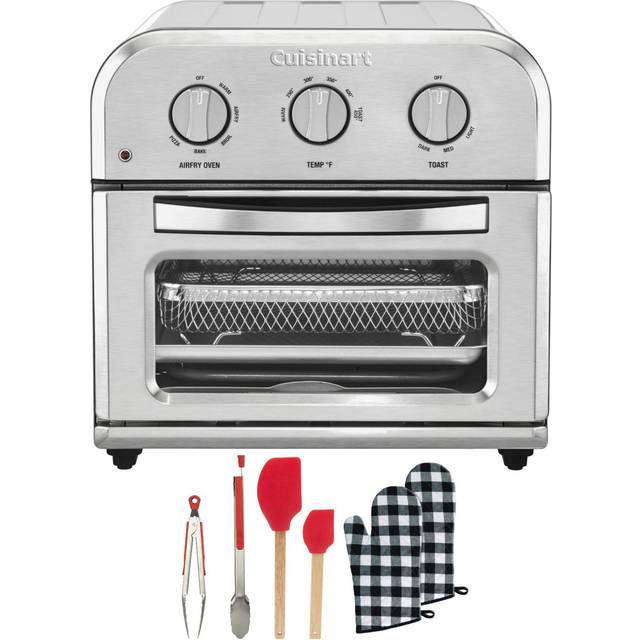 Cuisinart TOA-26 Compact Airfryer Toaster Oven, 1800-Watt Motor with 6-in-1  Functions and Wide Temperature Range, Large Capacity Air Fryer with