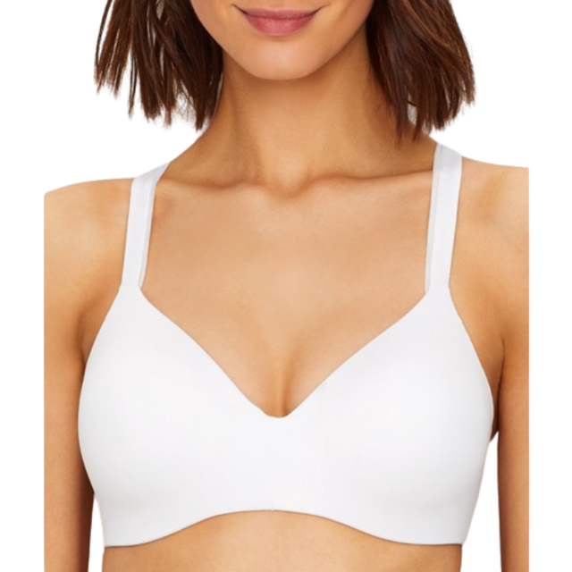 Hanes Ultimate ComfortBlend T-Shirt Wirefree Bra - White • Price »