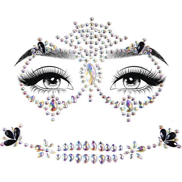 Harlequin Adhesive Face Jewels