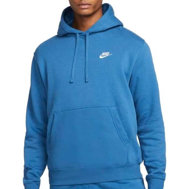 White and blue nike sales sweatshirt